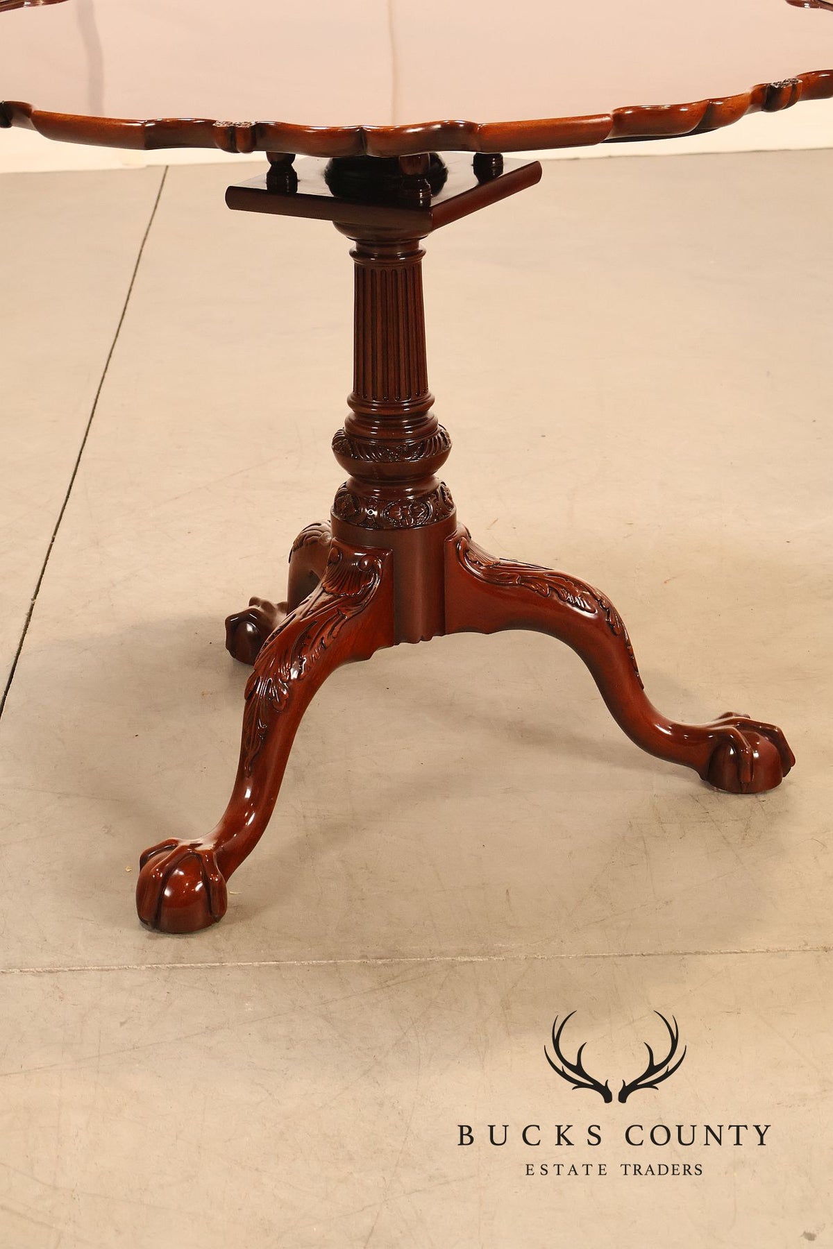 Kindel Winterthur Collection Mahogany Tilt Top Table