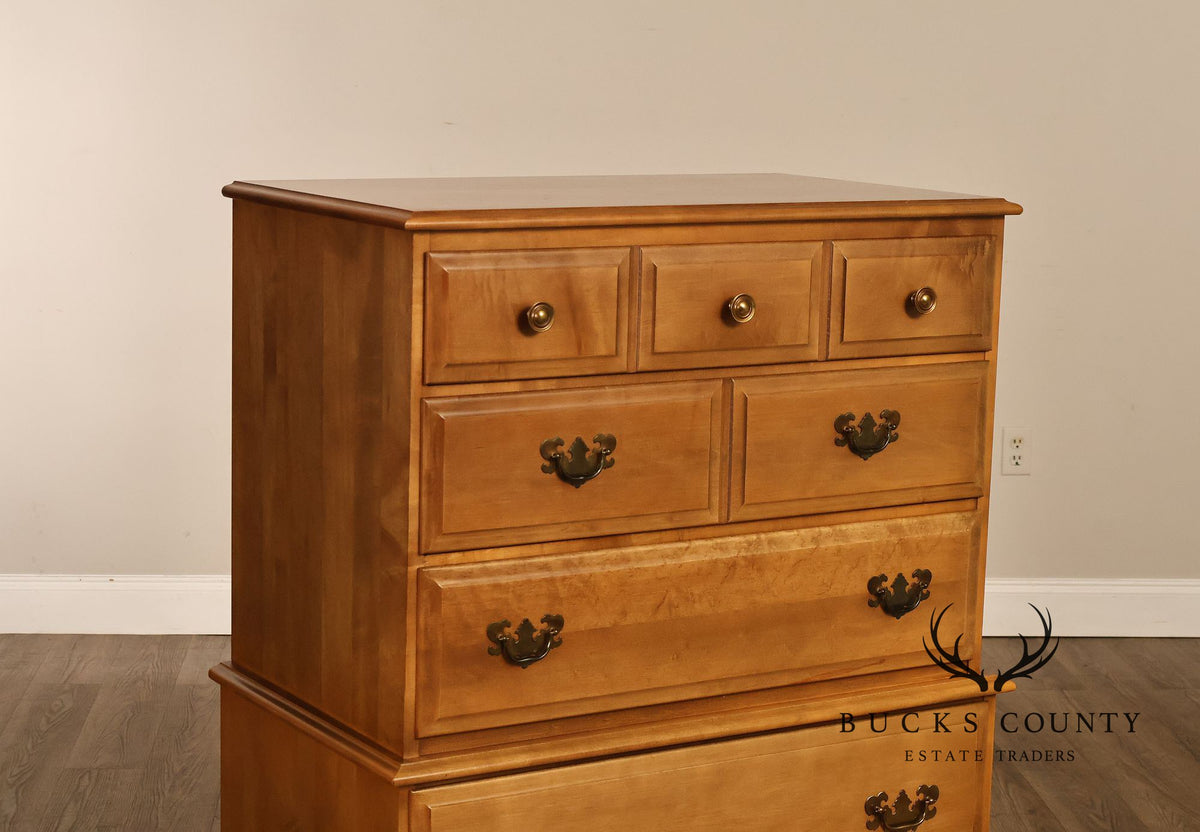 Traditional Maple Tall Chest Of Drawers