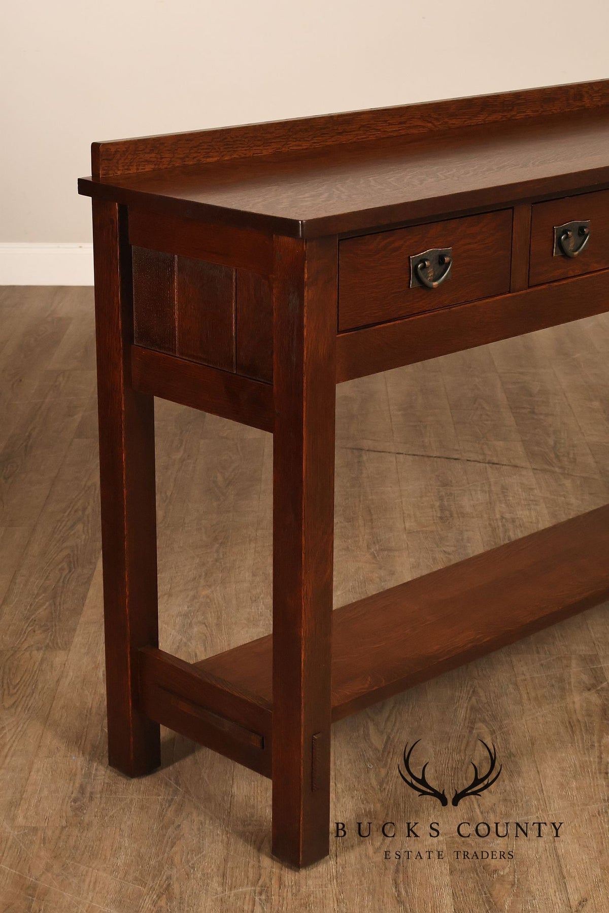 Stickley Mission Collection Oak Console Table Server