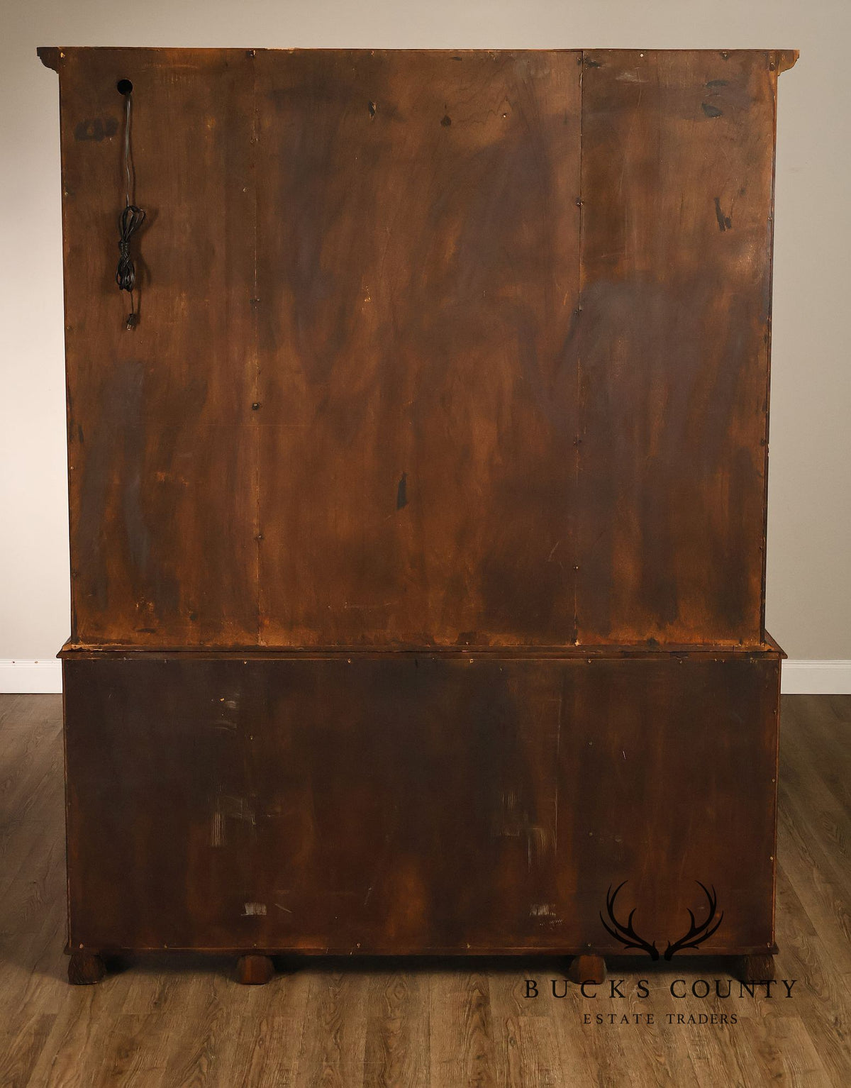 Maitland Smith Regency Style Mahogany Display Bookcase