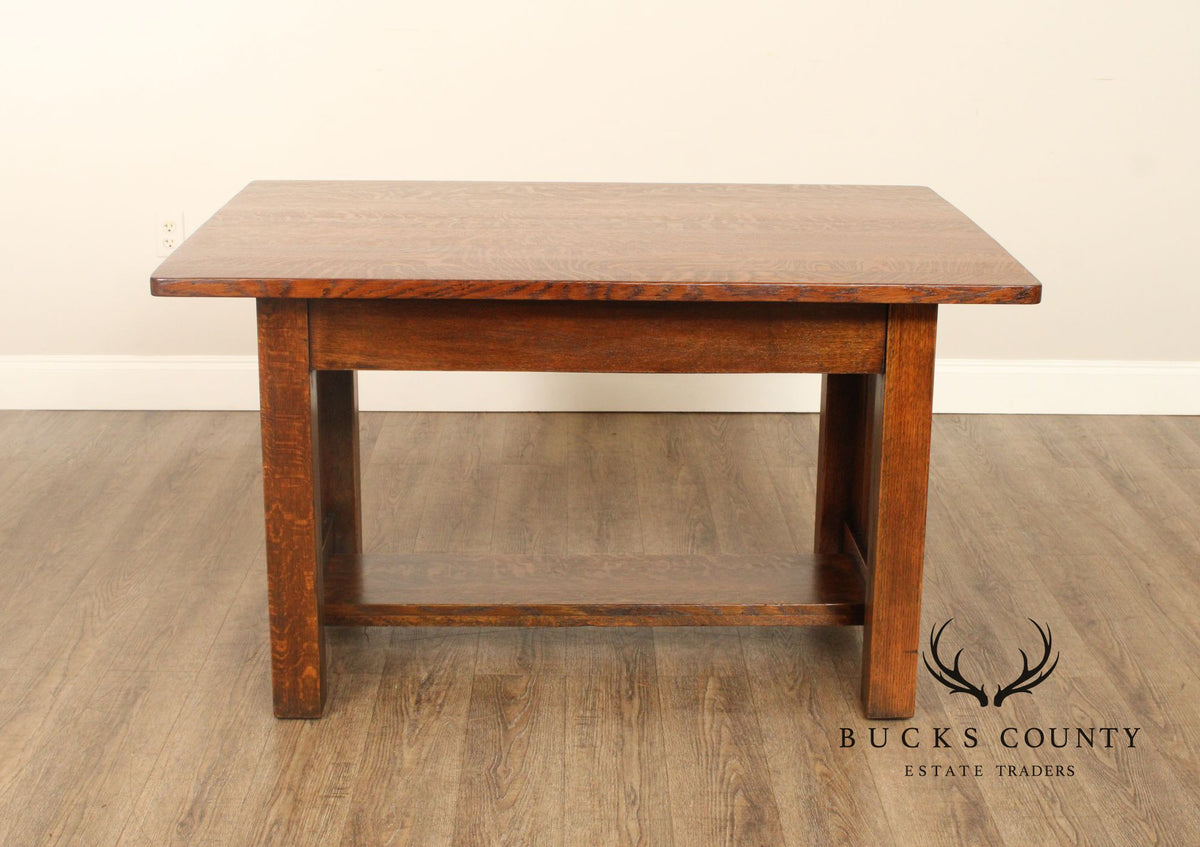 Limbert Antique Mission Oak Library Table