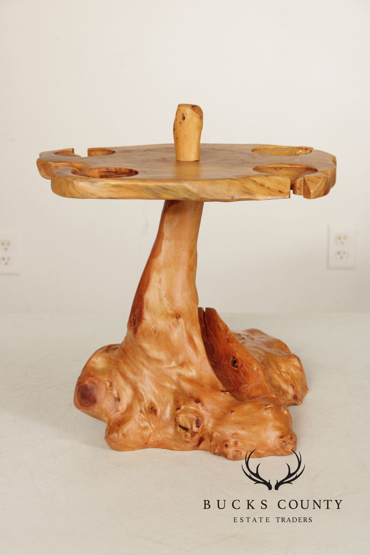 Custom Burlwood Wine Glass Rack