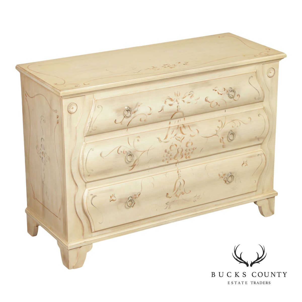 Ethan Allen 'Legacy' Paint Decorated Chest of Drawers