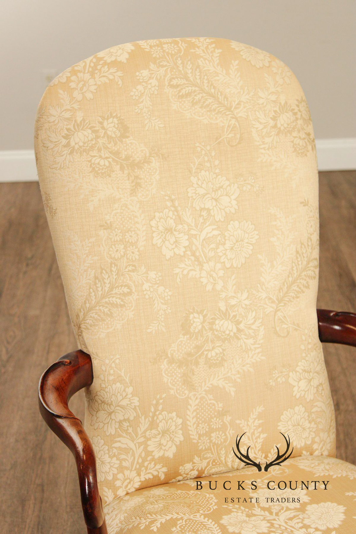 Century Furniture Chippendale Style Pair of Carved Mahogany Armchairs