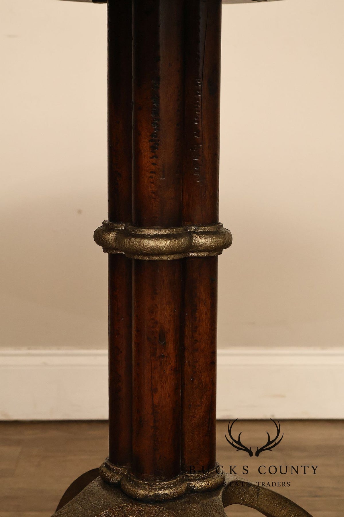 Theodore Alexander Pair Of Round L'Usine Bistro Accent Tables