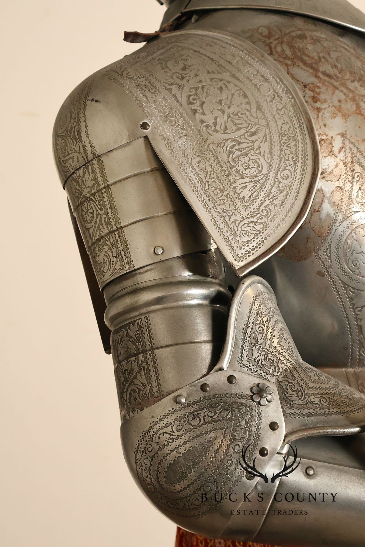 Marto Toledo Spanish Engraved Full Suit of Armor with Sword