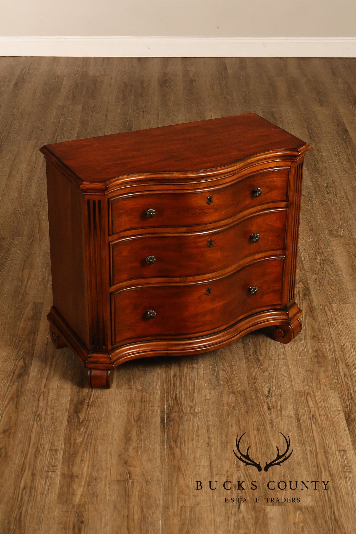 Ethan Allen 'Tuscany' Pair of Three-Drawer Nightstands