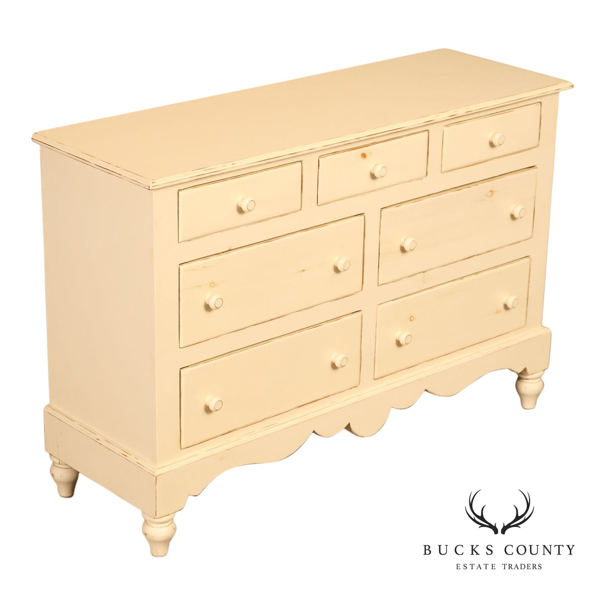 Coastal Style Painted Chest of Drawers