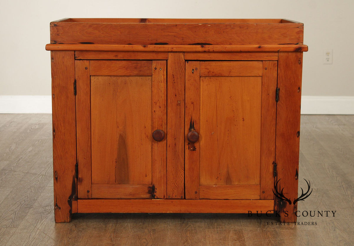 Antique Farmhouse Softwood Dry Sink