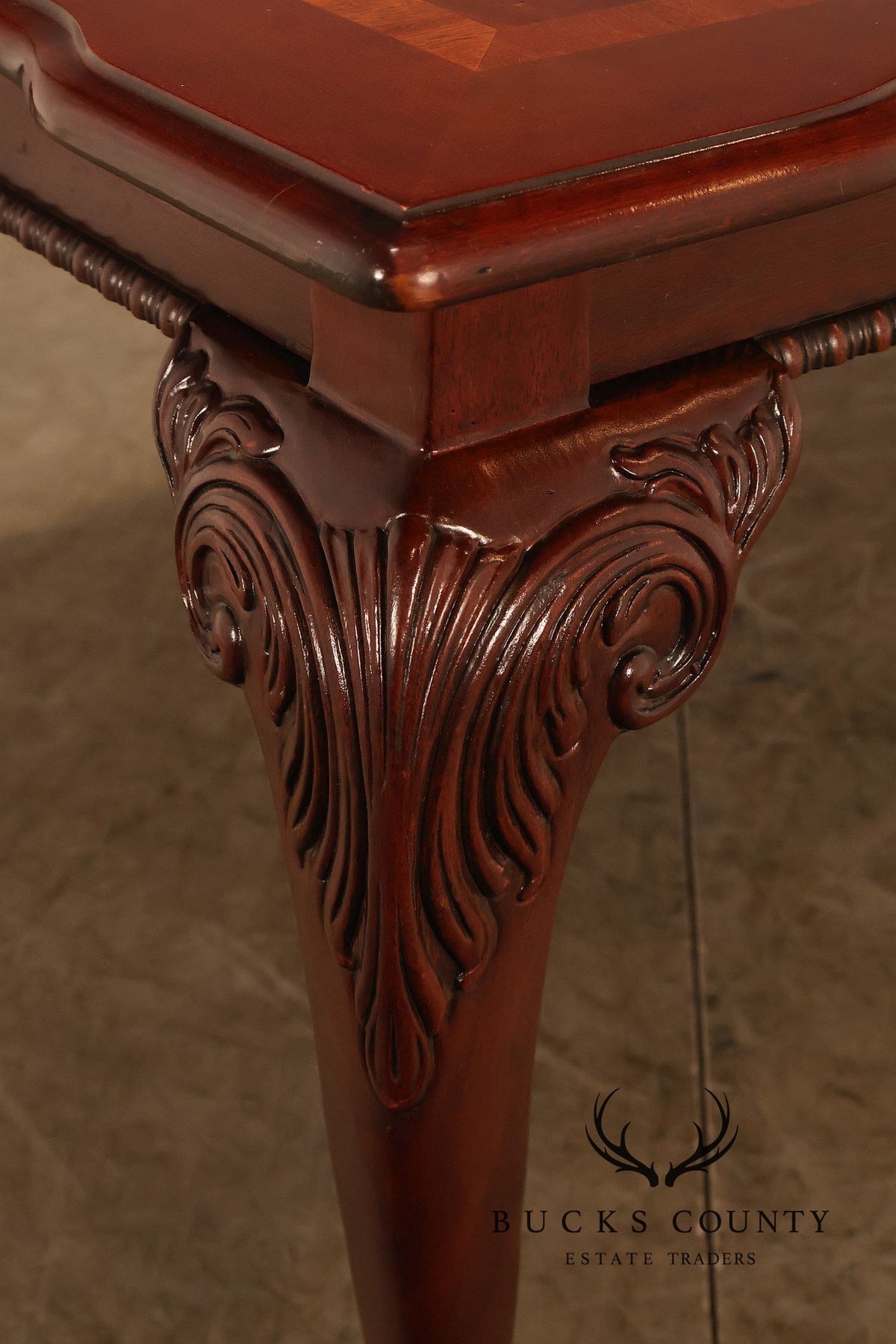Chippendale Style Mahogany Extension Dining Table