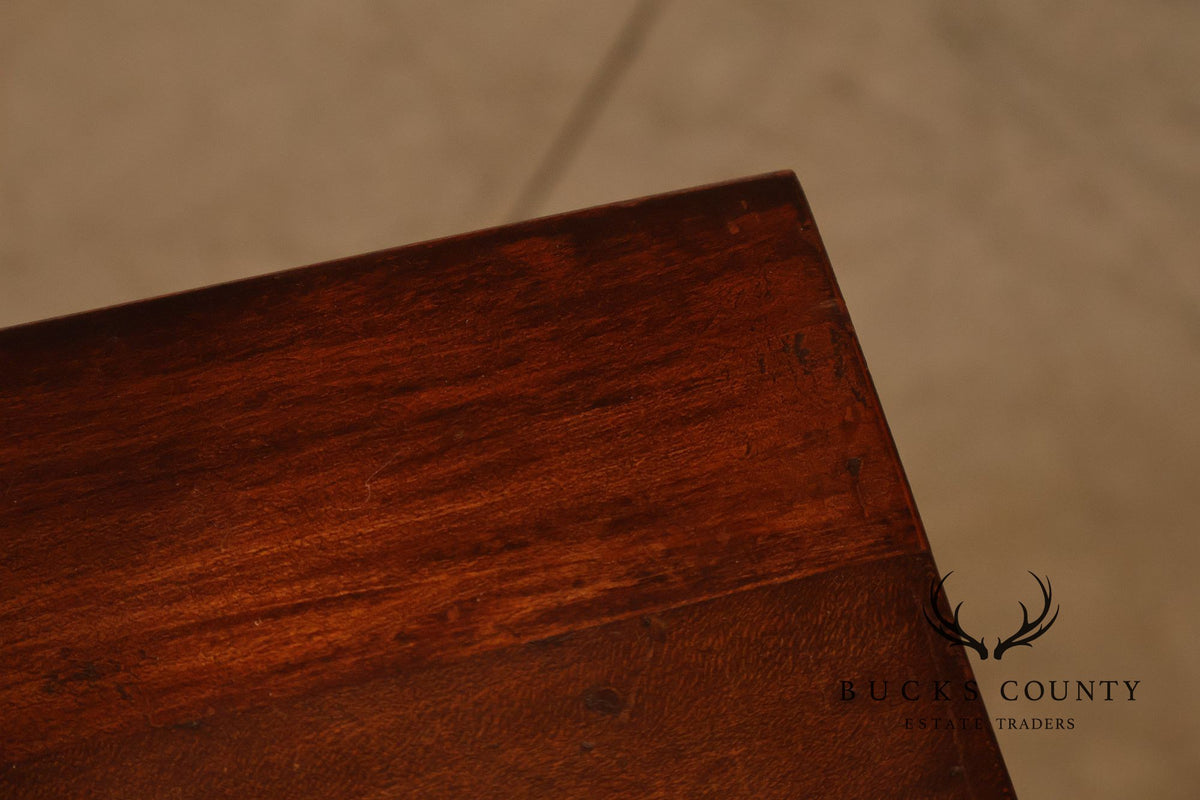 Antique American Turned Leg One Drawer Writing Table