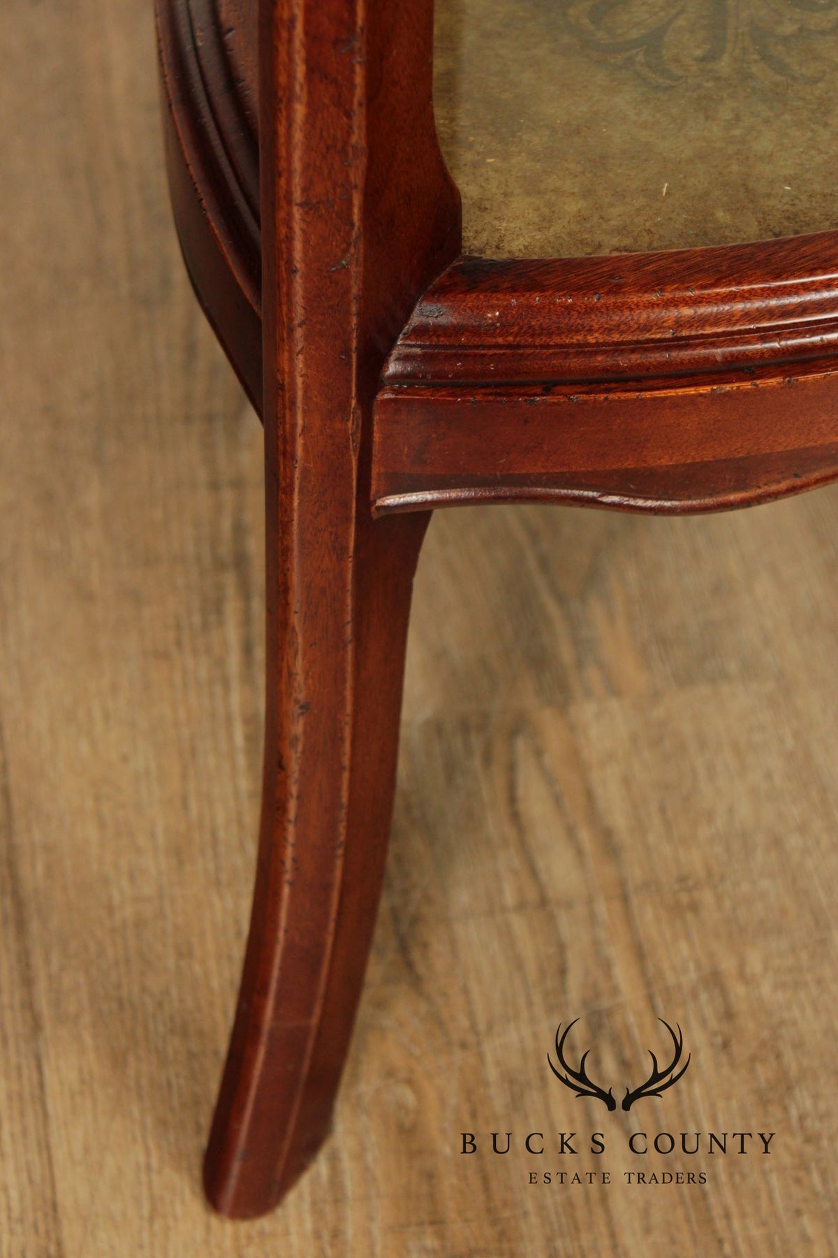 South Cone Regency Style Eglomise Three Tier Etagere Stand