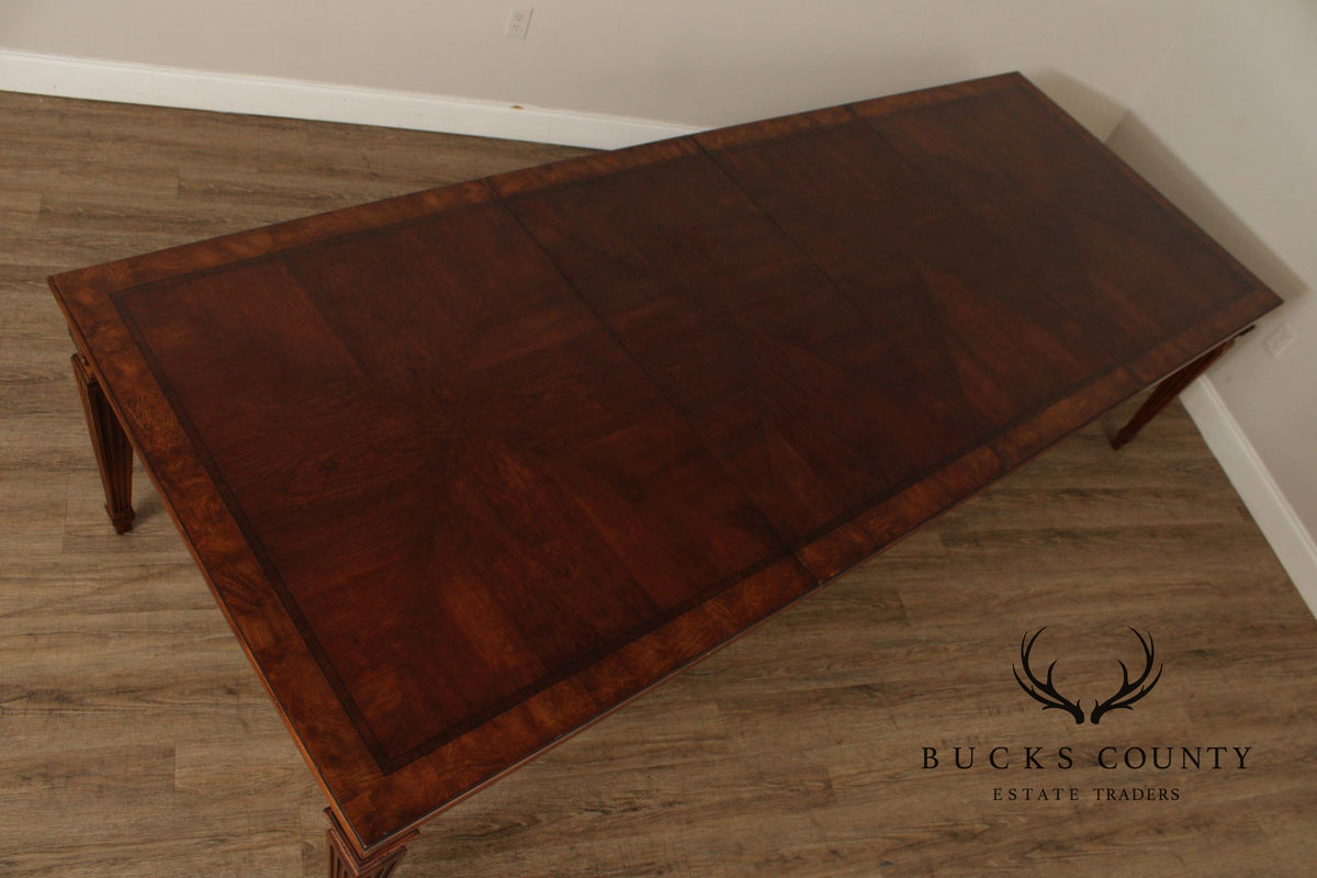 Ethan Allen 'Townhouse' Extendable Parquetry Dining Table