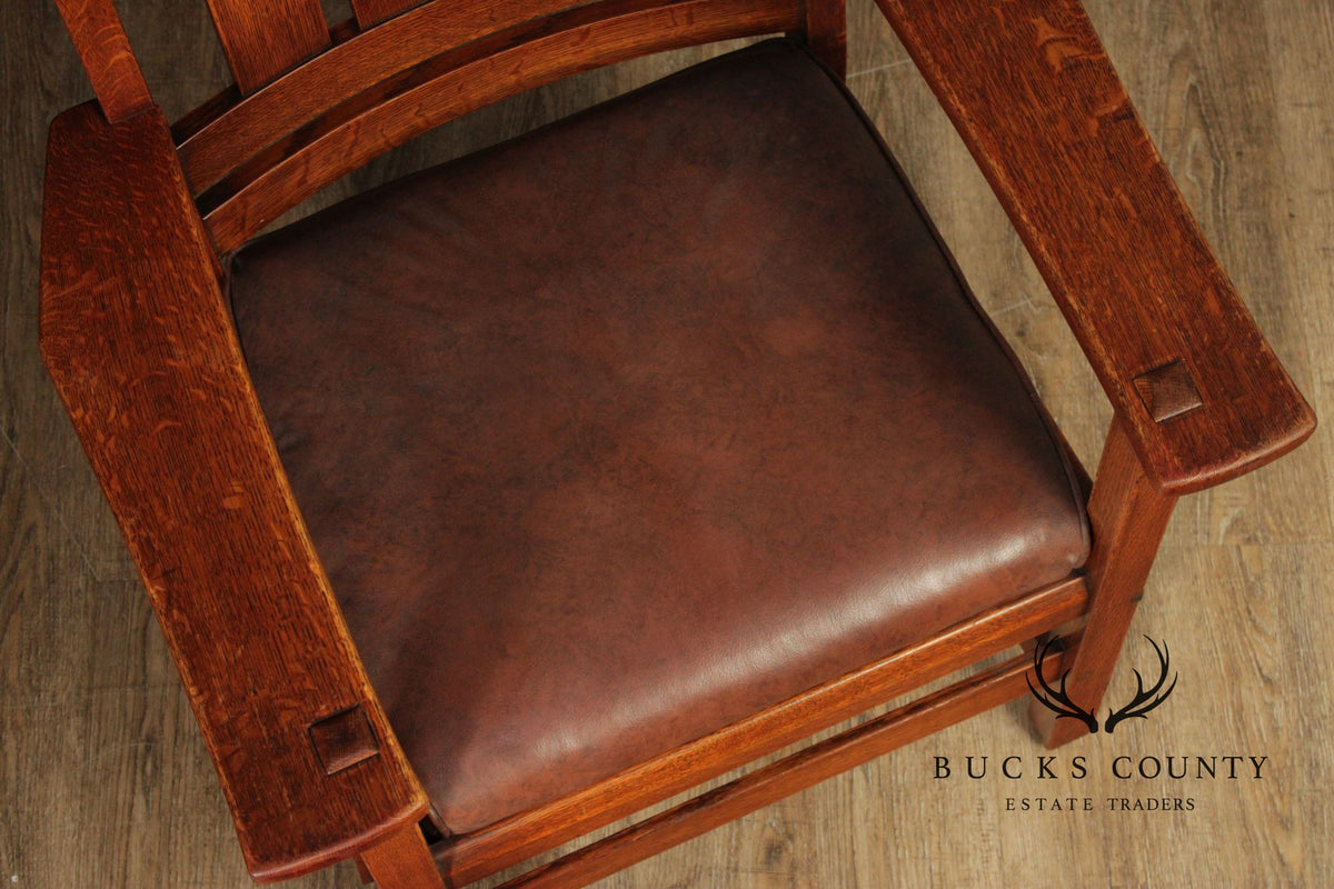 L. & J.G. Stickley Antique Mission Oak Armchair