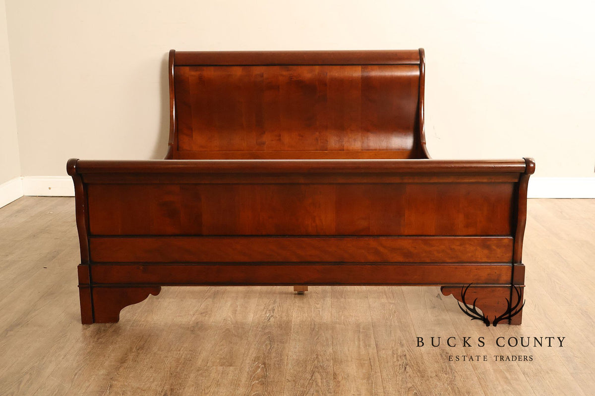 Grange Louis Philippe Style Queen Cherry Sleigh Bed