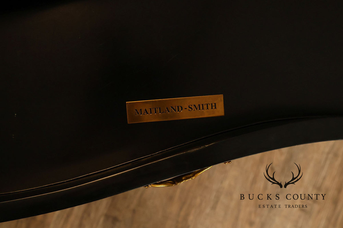 Maitland Smith Chinoiserie Hand Painted Bombe Chest