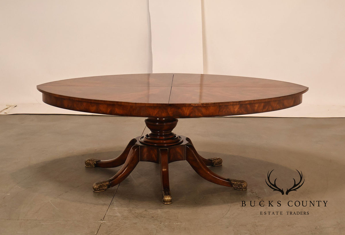 Theodore Alexander Althorp Living History Flame Mahogany Oval Expansion Dining Table