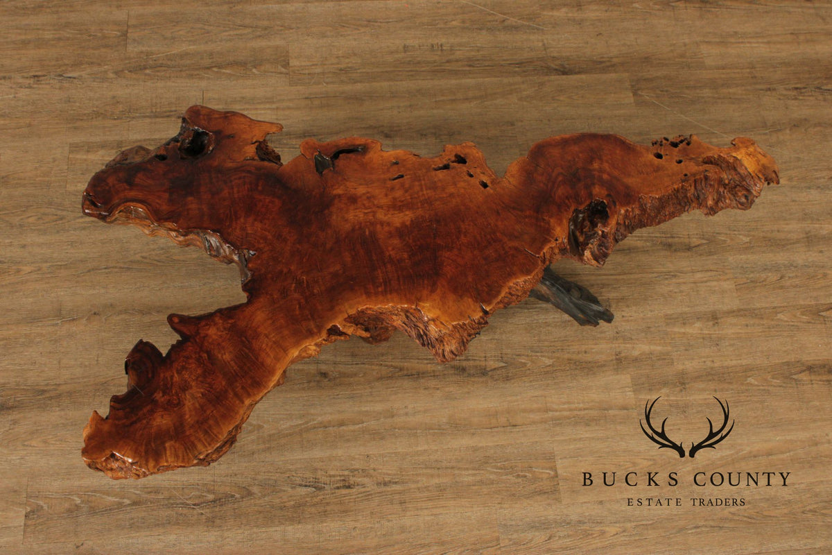 MID CENTURY MODERN LIVE EDGE DRIFTWOOD COFFEE TABLE