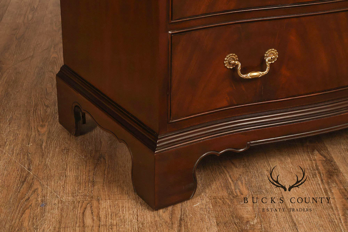 Drexel Heritage Chippendale Style Mahogany Eight Drawer Tall Chest