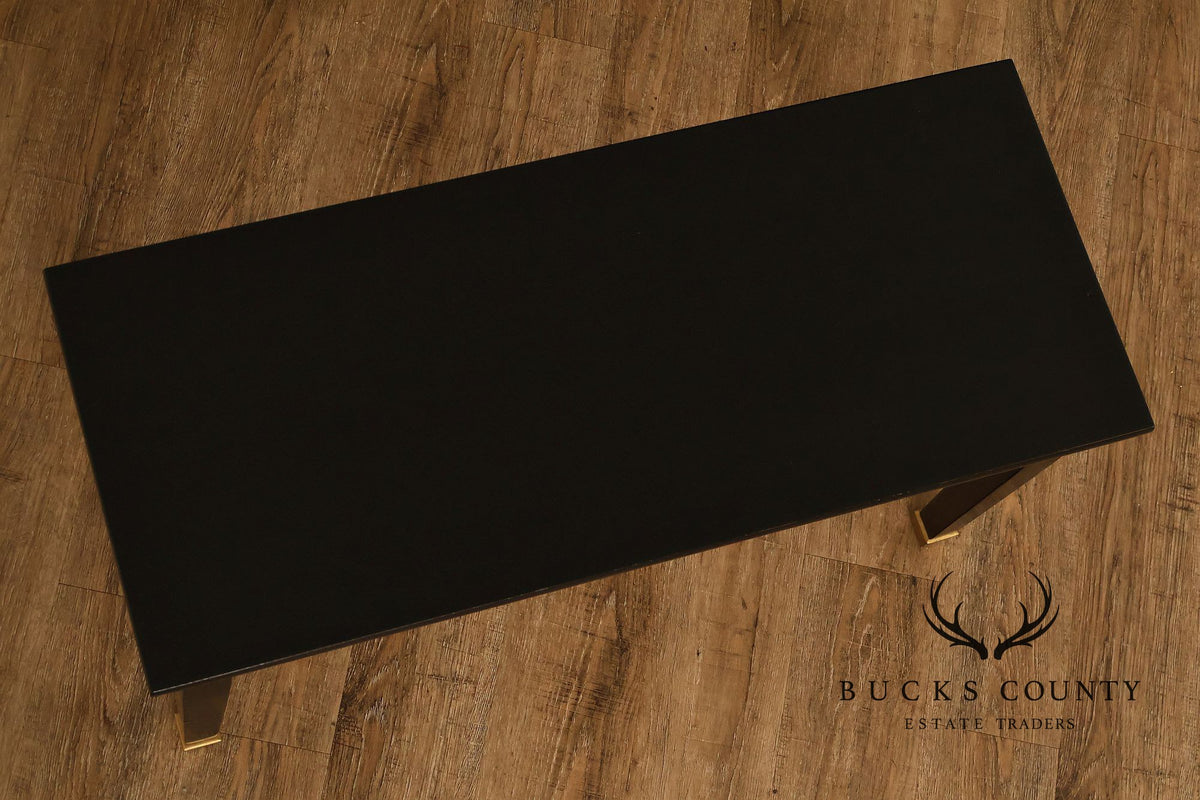 Kurtzman Ebonized Grand Piano And Duet Bench