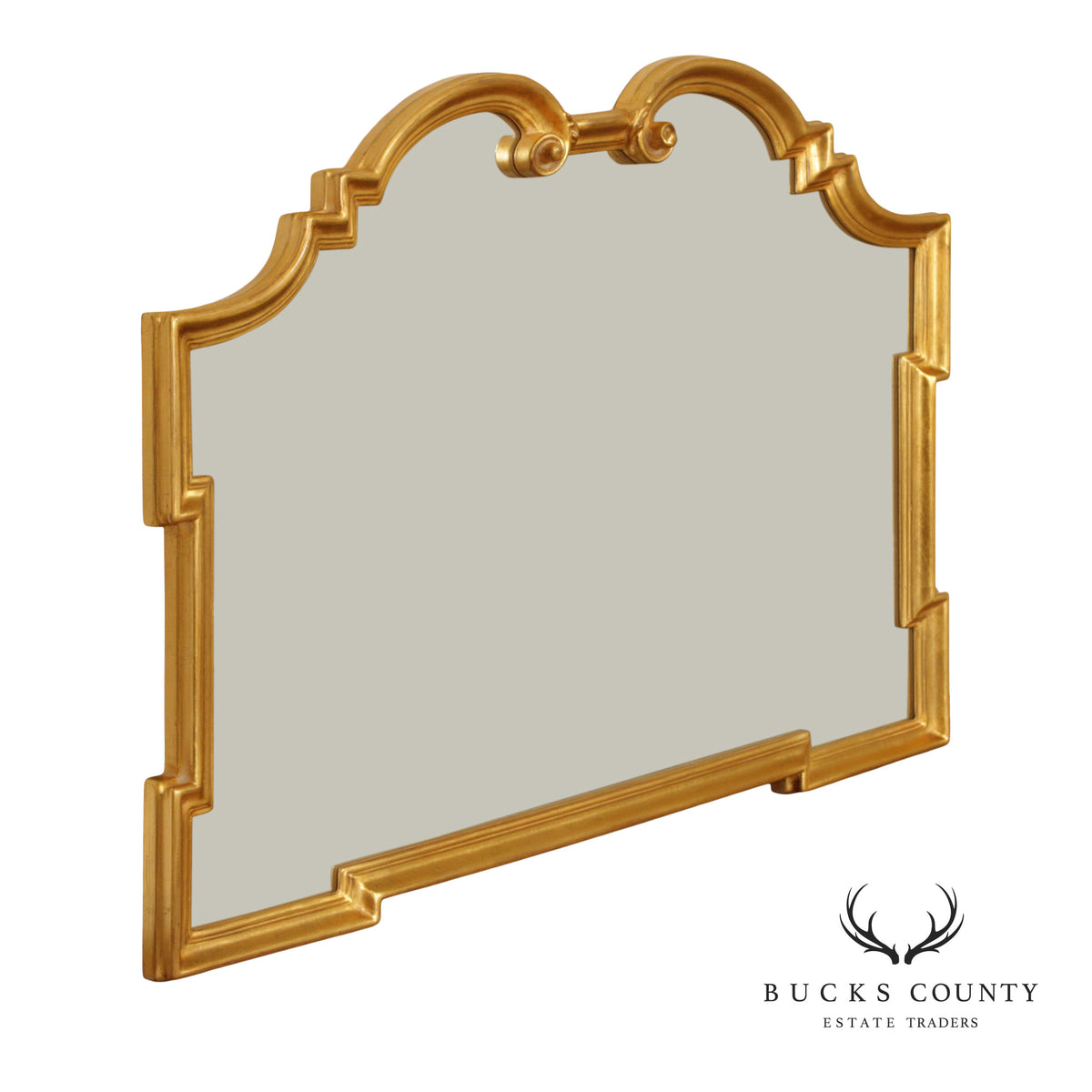 Hollywood Regency Style Scrollwork Wall Mirror