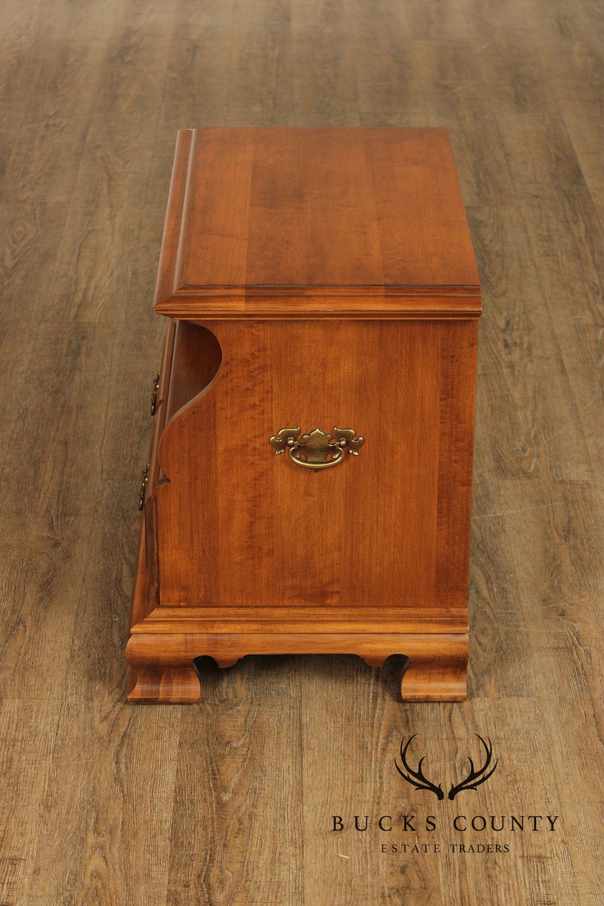 Sprague & Carleton Solid Maple Pair One Drawer Nightstands