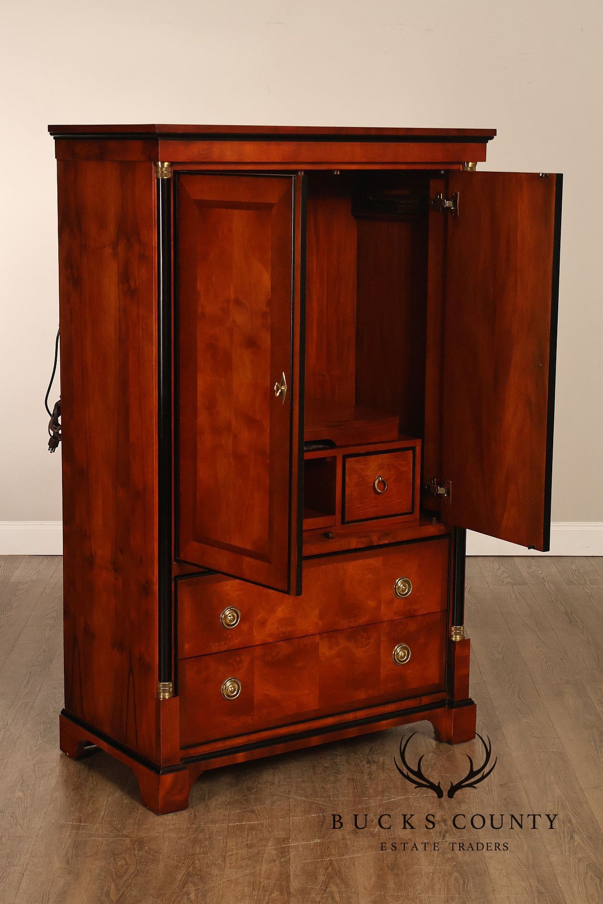 Century Furniture Biedermeier Style Mahogany Armoire