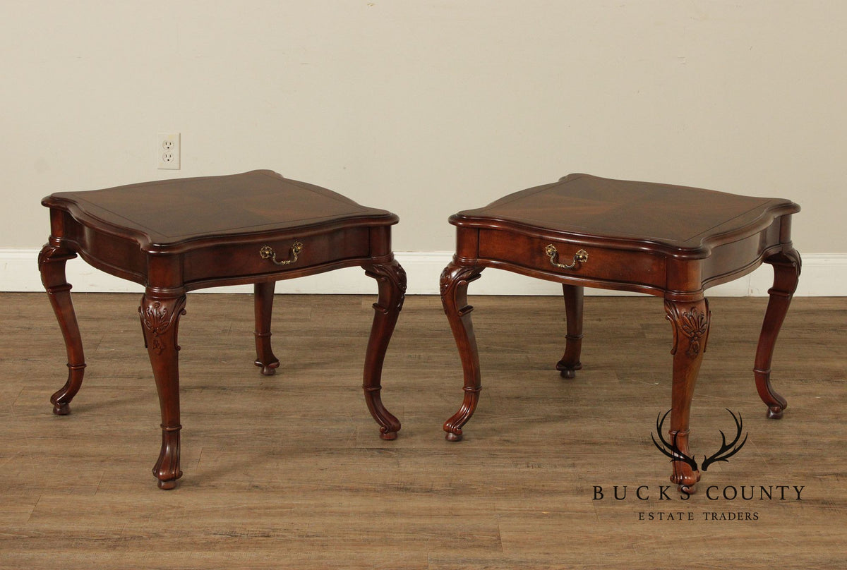Century Georgian Style Furniture Pair Of End Tables
