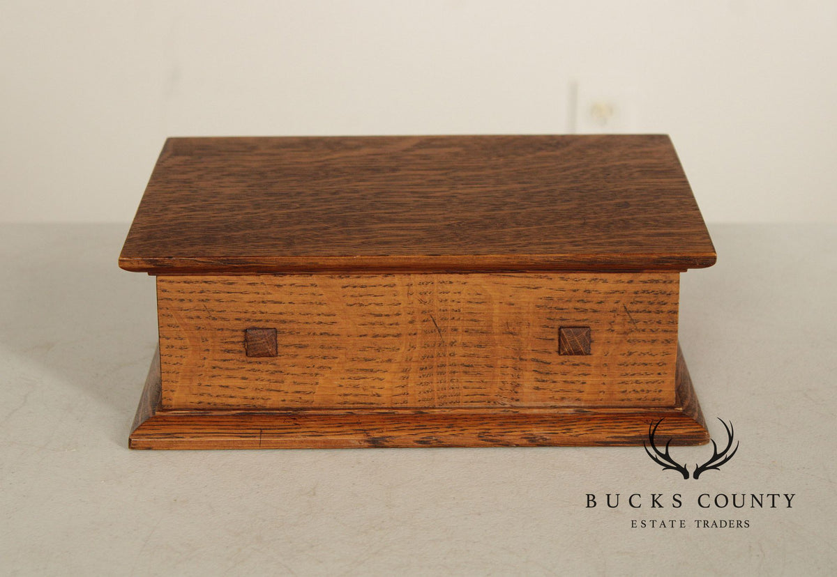 Stickley Mission Collection Oak Desk Box