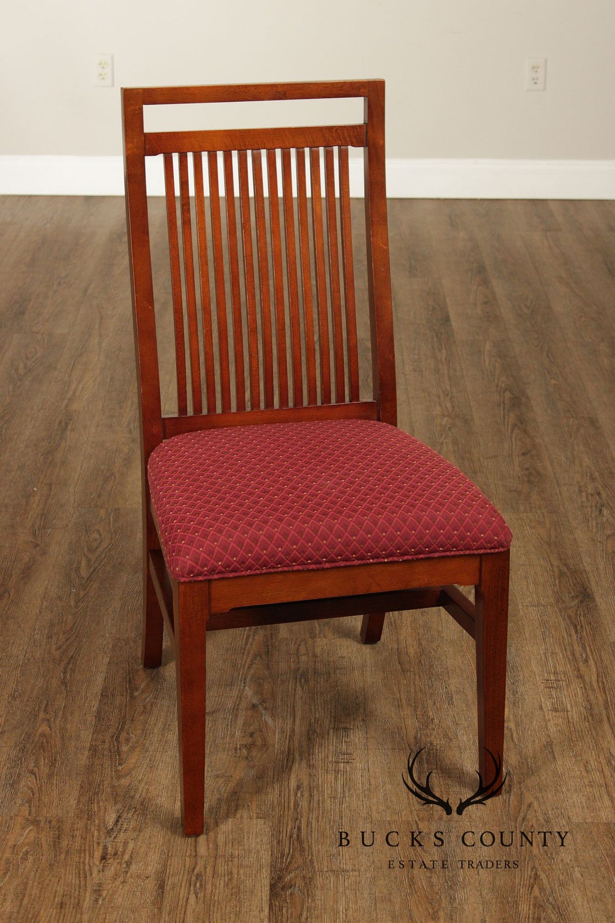 Bernhardt Mission Style Set Of Eight Dining Chairs