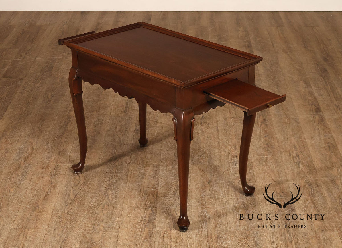 Ethan Allen Georgian Style Cherry Tea Table