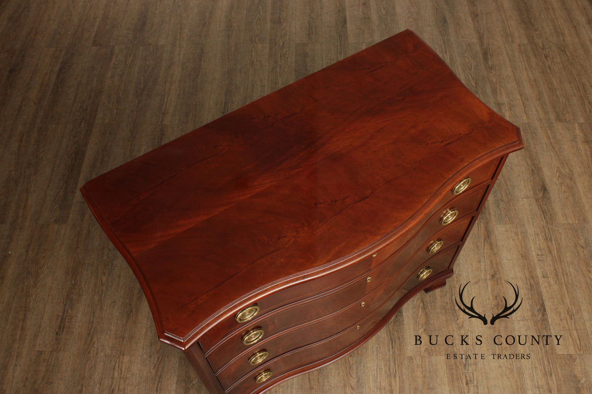 Hickory Chair 'Mount Vernon' Mahogany Serpentine Chest Of Drawers