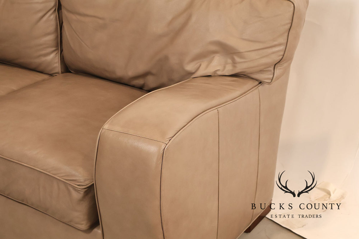 Century Furniture Leather Sectional Sofa