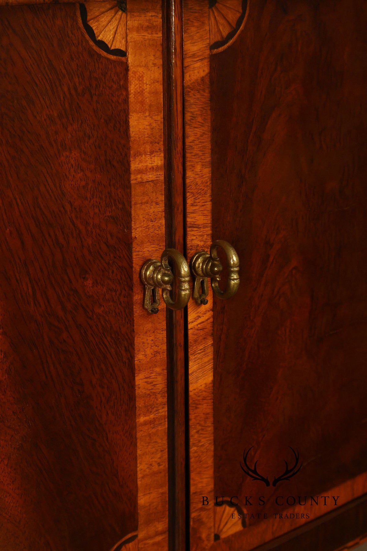 Hickory Federal Style Inlaid Mahogany Sideboard