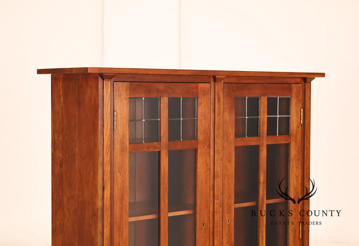Stickley Mission Collection Harvey Ellis Cherry Bookcase