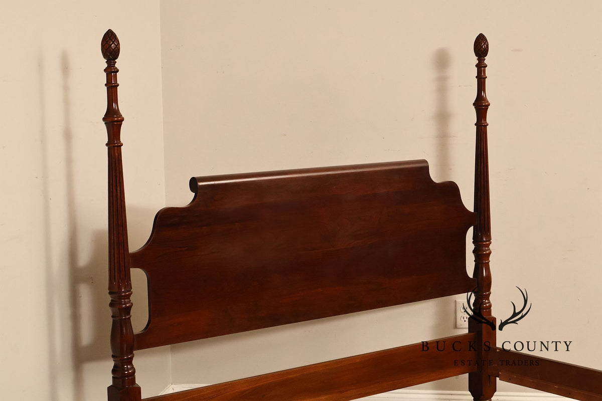 Statton Colonial Revival Cherry Queen Poster Bed
