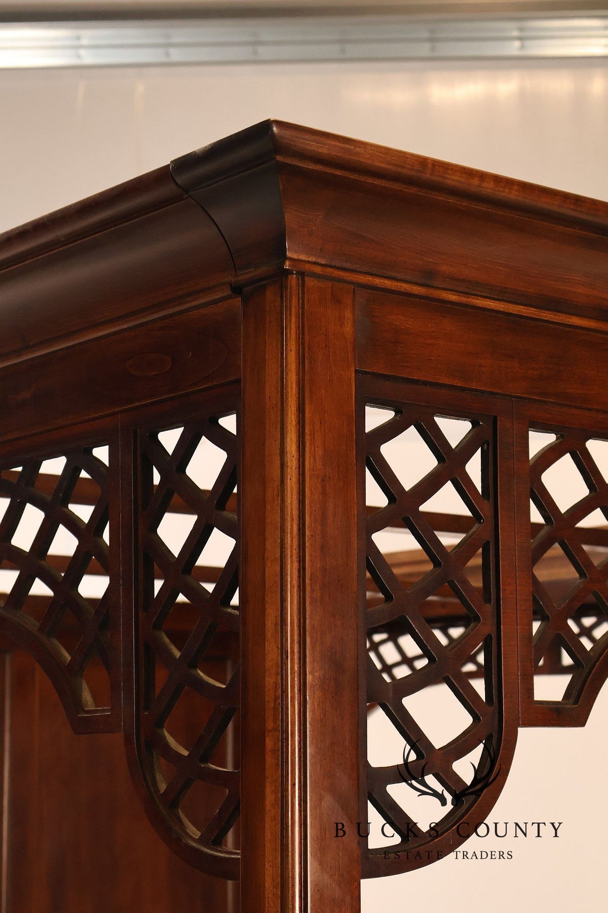 National Mt. Airy Queen Cherry Four Poster Canopy Bed Frame
