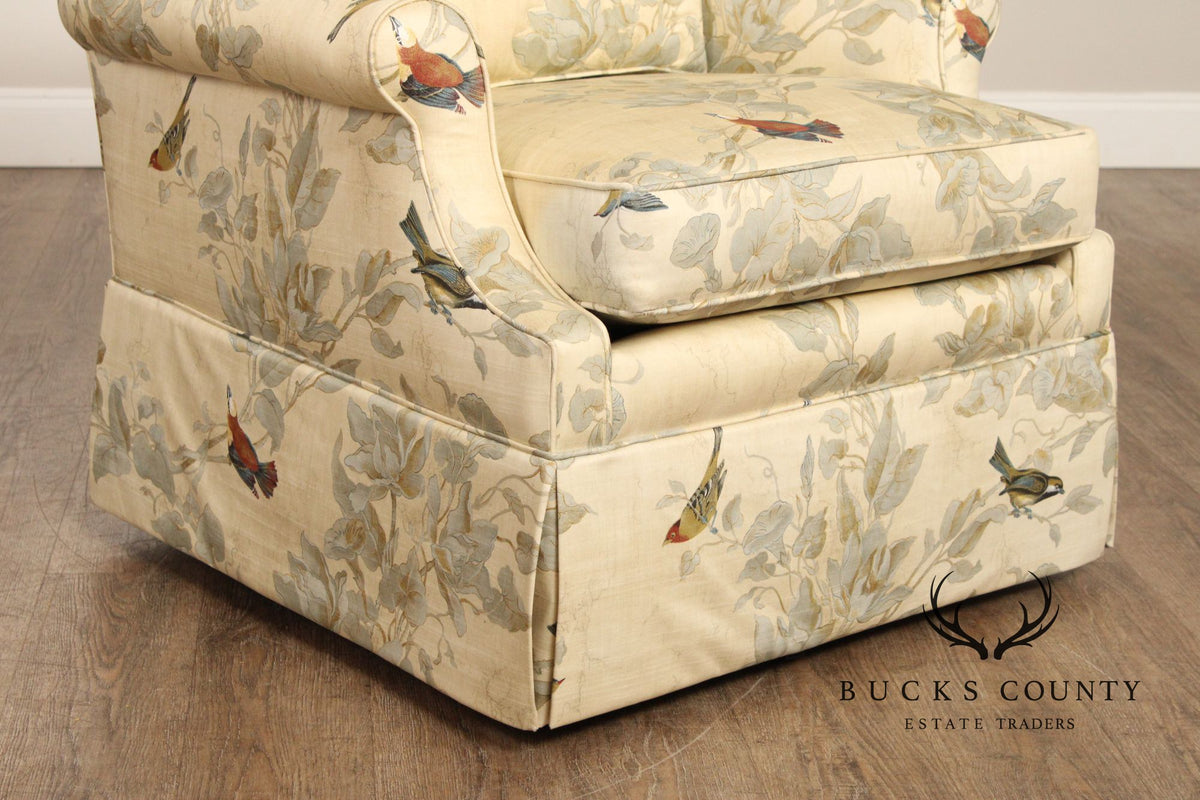 Jessica Charles Custom Upholstered Lounge Rocker