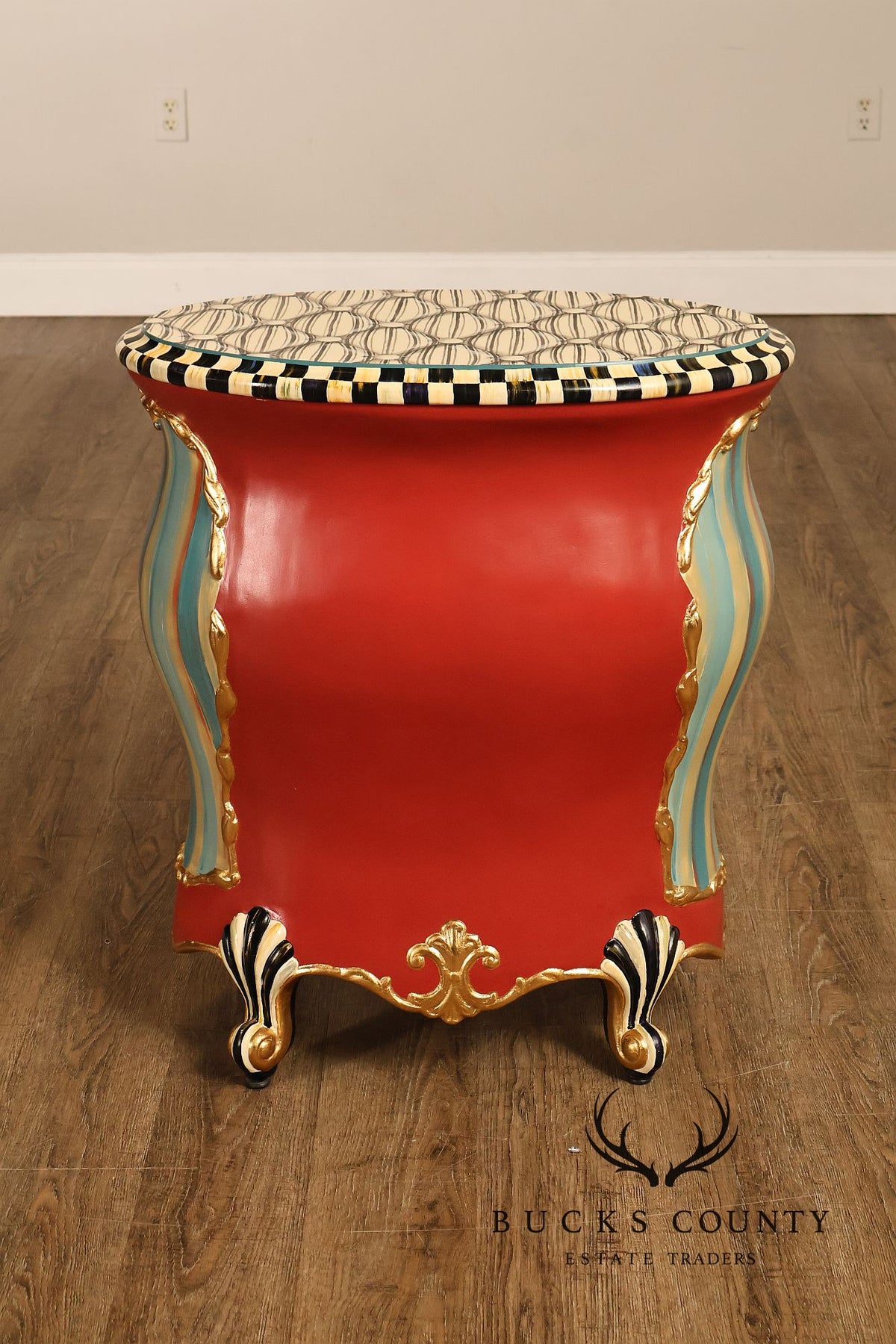 Mackenzie-Childs Butterfly Conservatory Bombe Accent Chest