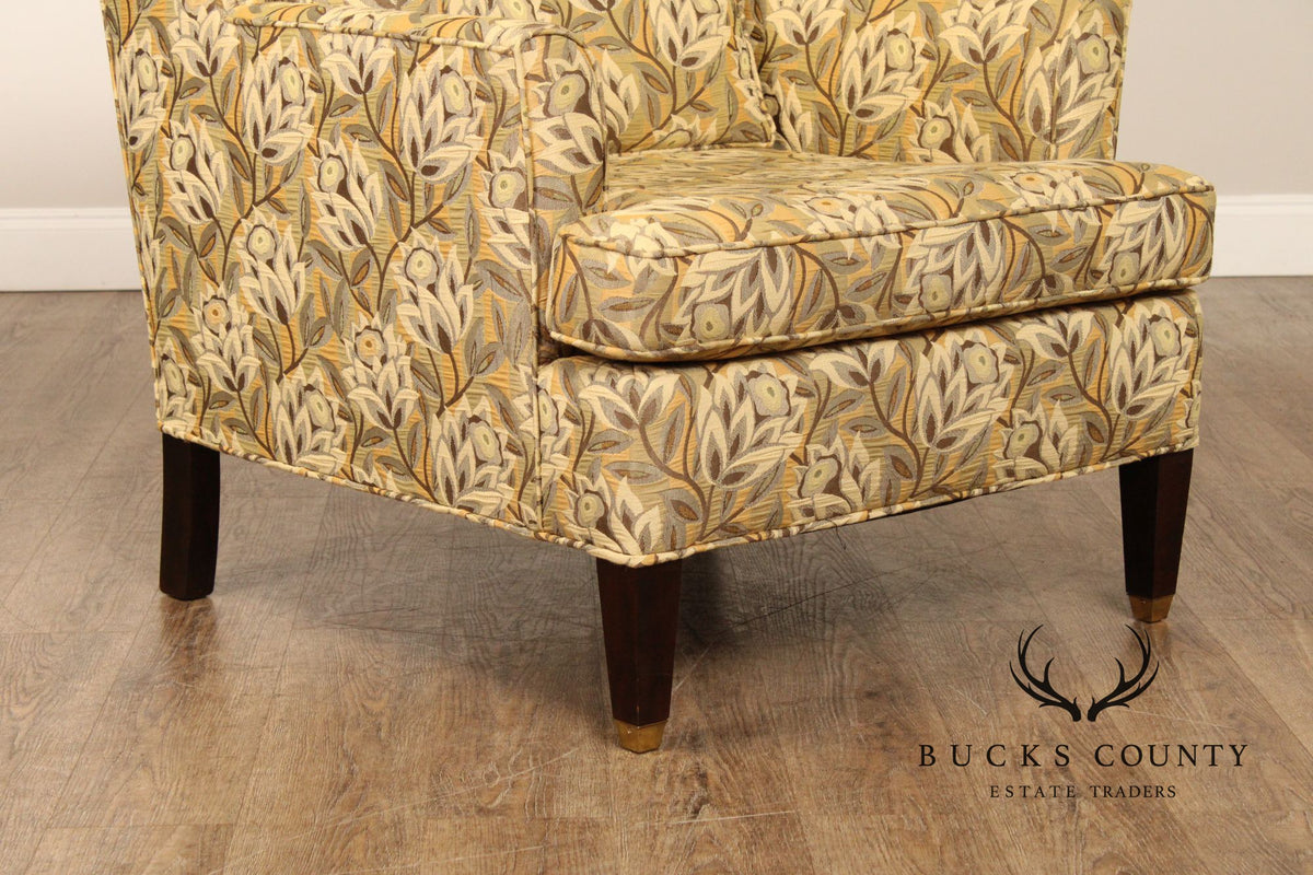 Vintage Pair of Upholstered Lounge Armchairs
