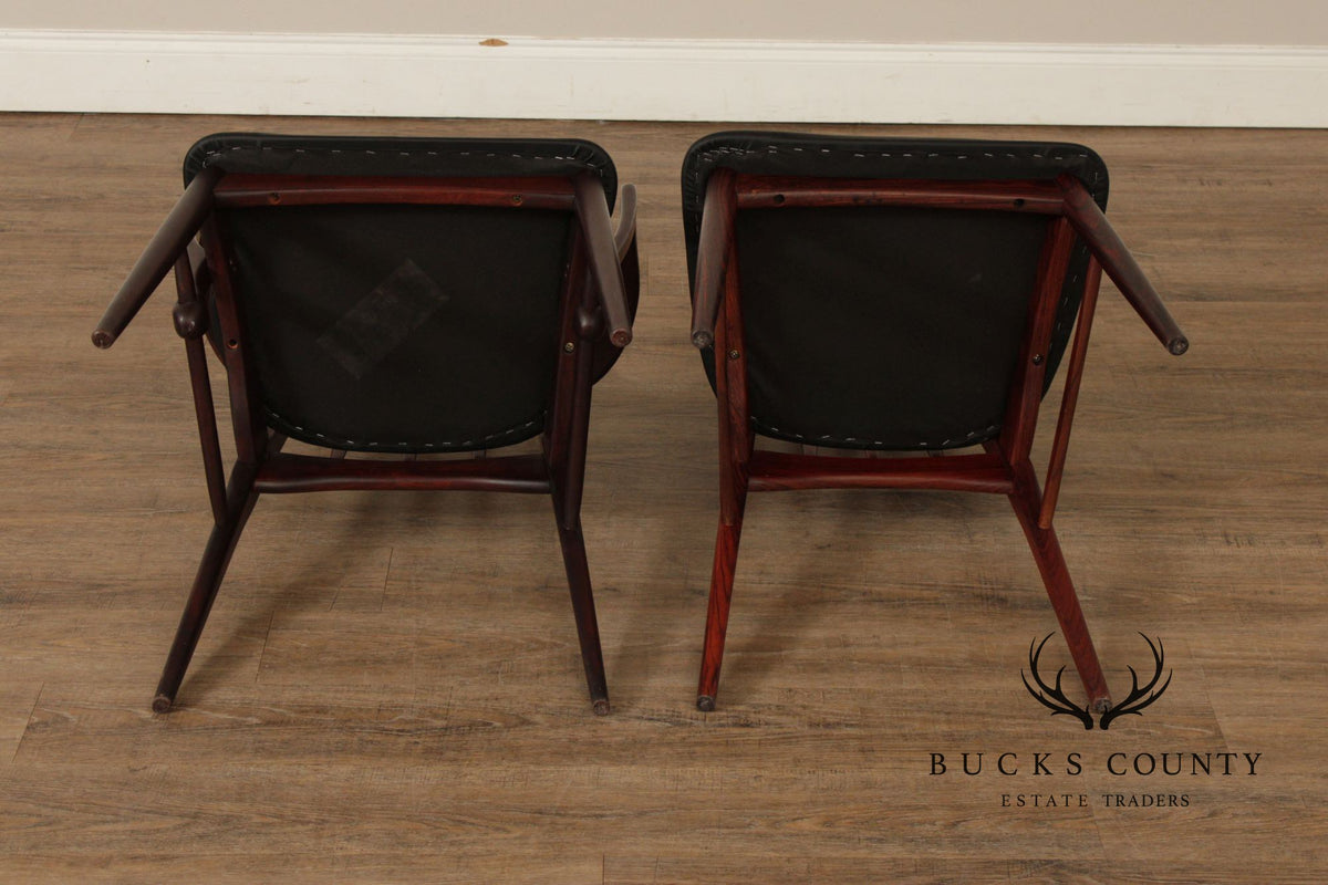 Niels Koefoed Danish Modern Set of Six Rosewood Eva Dining Chairs