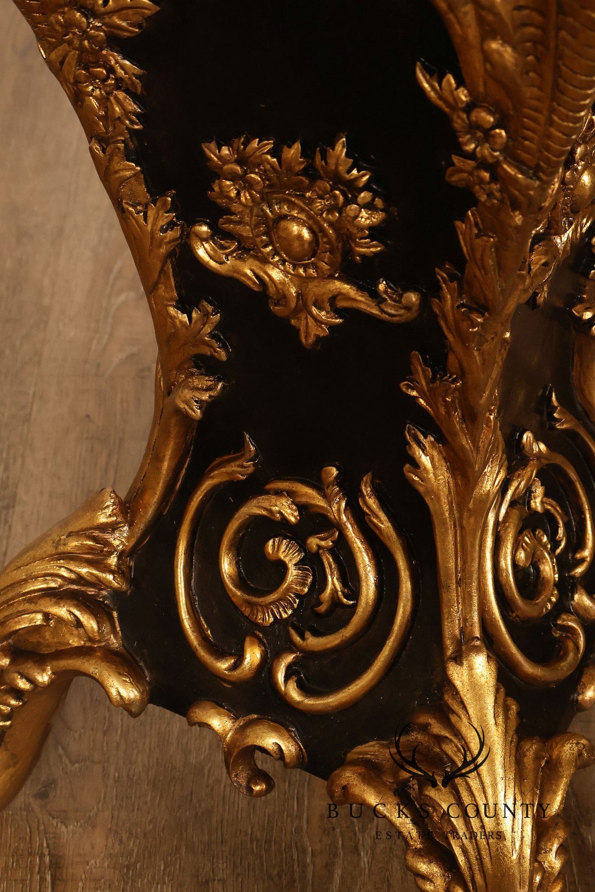 Italian Renaissance Style Pair of Slate Top Figural Carved Pedestals