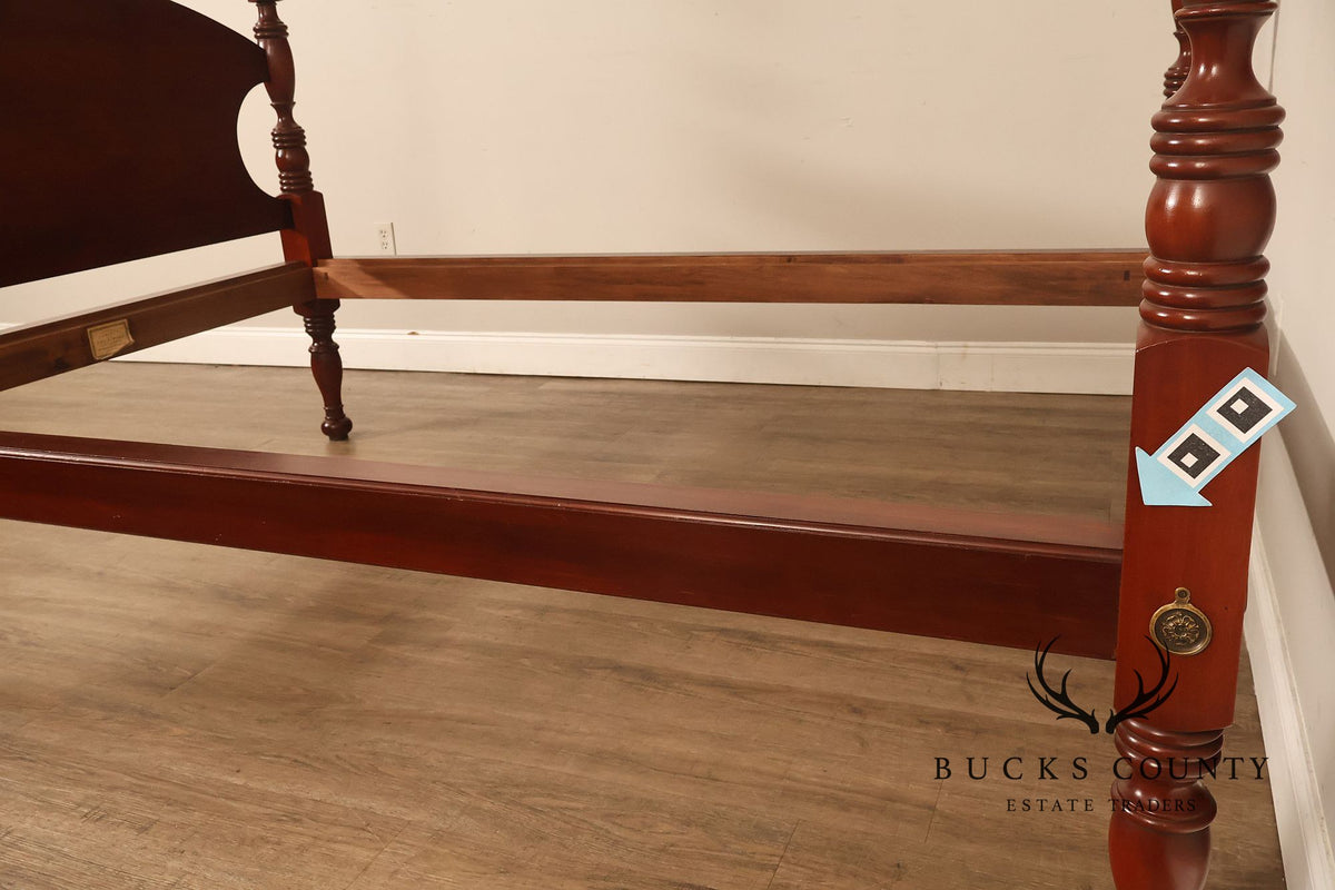 Andersen & Stauffer Sheraton Style Cherry Full Size Tall Post Canopy Bed
