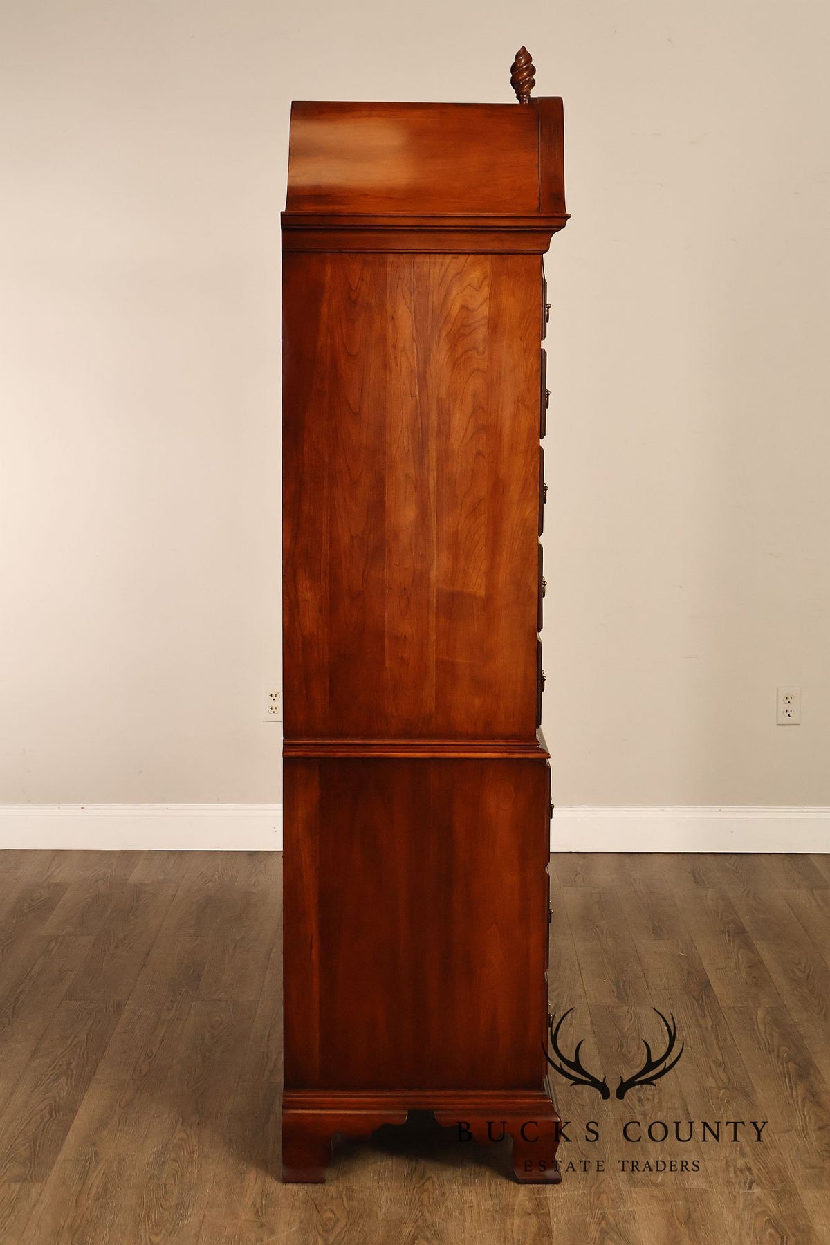 Statton Private Collection Queen Anne Style Solid Cherry Highboy Chest