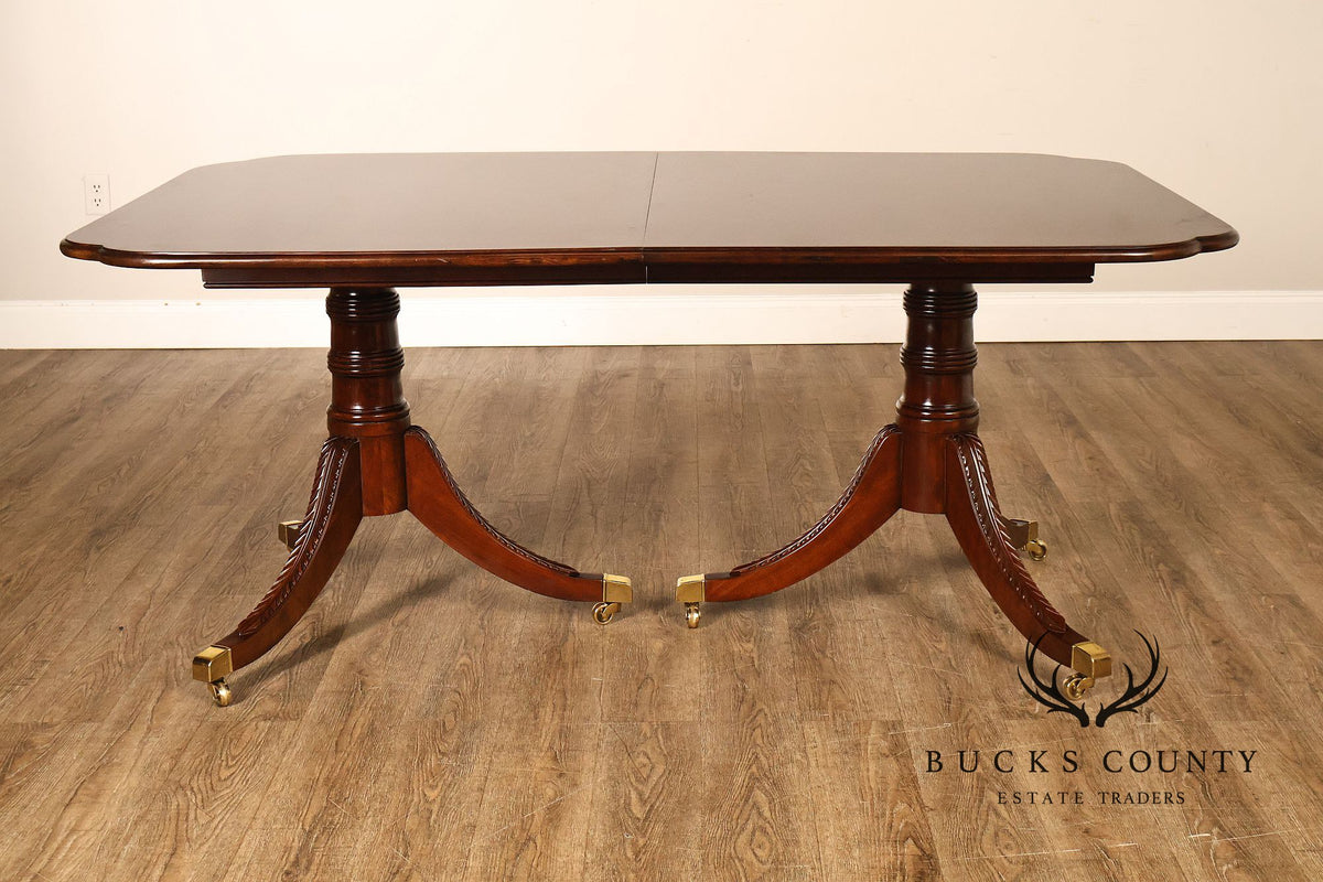 Statton Cherry Double Pedestal Dining Table