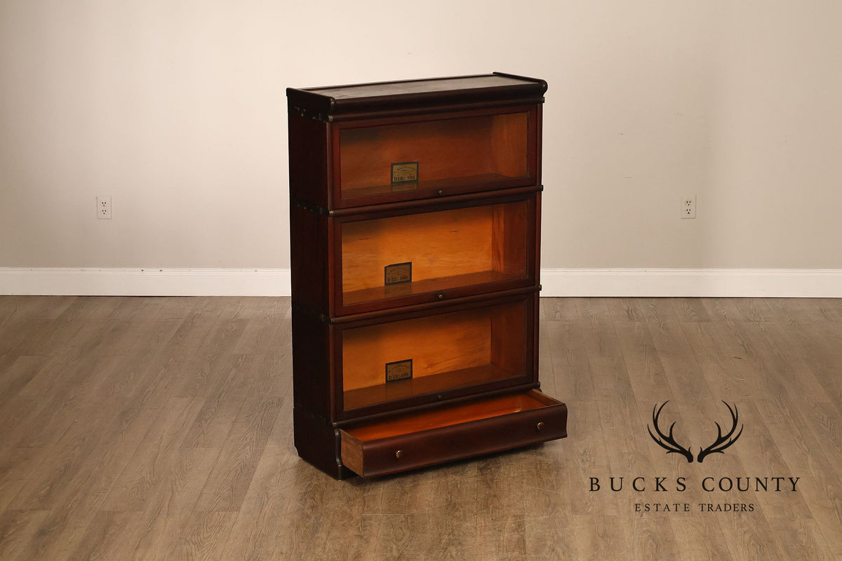 Globe Wernicke Pair of Mahogany Three Section Barrister Bookcases