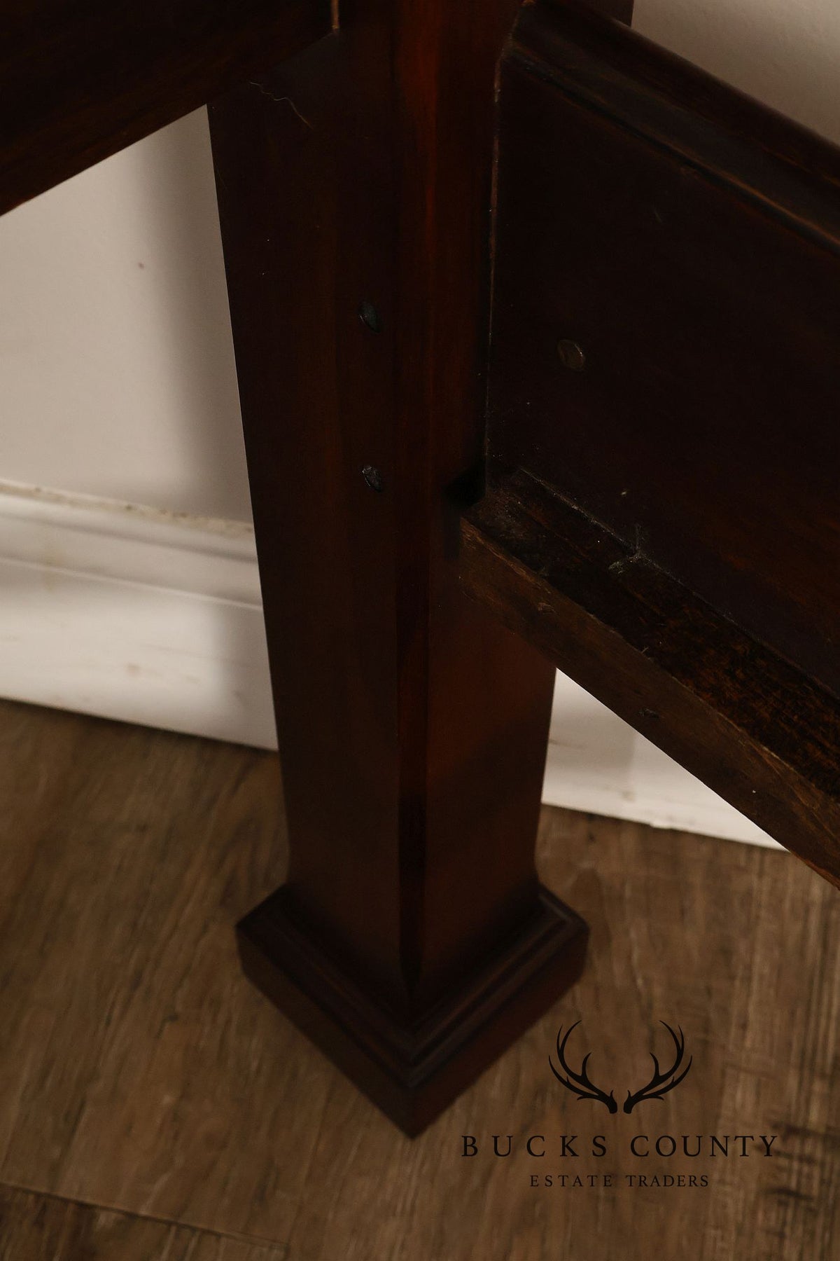 Henkel Harris Georgian Mahogany Queen Size Four Poster Bed