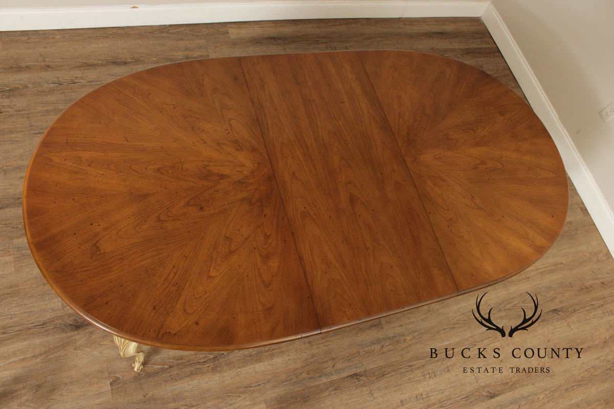 Henredon French Provincial Style Expandable Dining Table