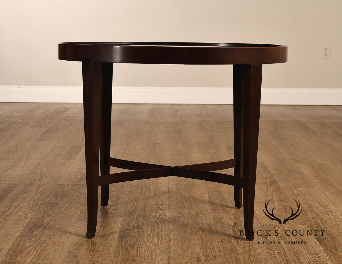Barbara Barry For Baker Pair of Mahogany Side Tables