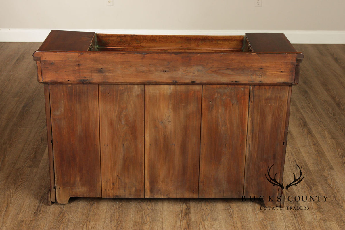 Antique Farmhouse Pine and Copper Dry Sink